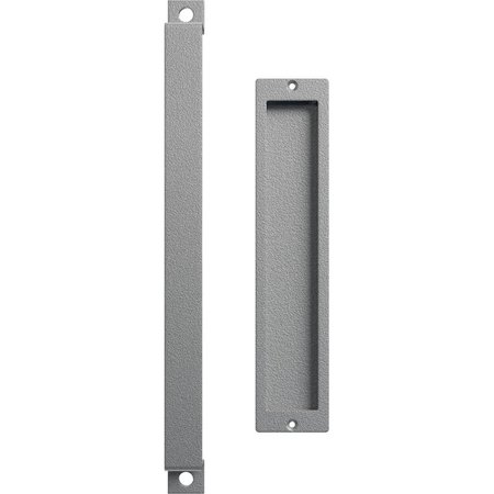 EKENA MILLWORK 16" Pull Handle & 12" Flush Pull for 2 1/4" Doors, PC Chrome GB6001PP51612CR